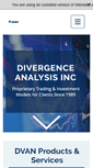 Mobile Screenshot of divergenceanalysis.com